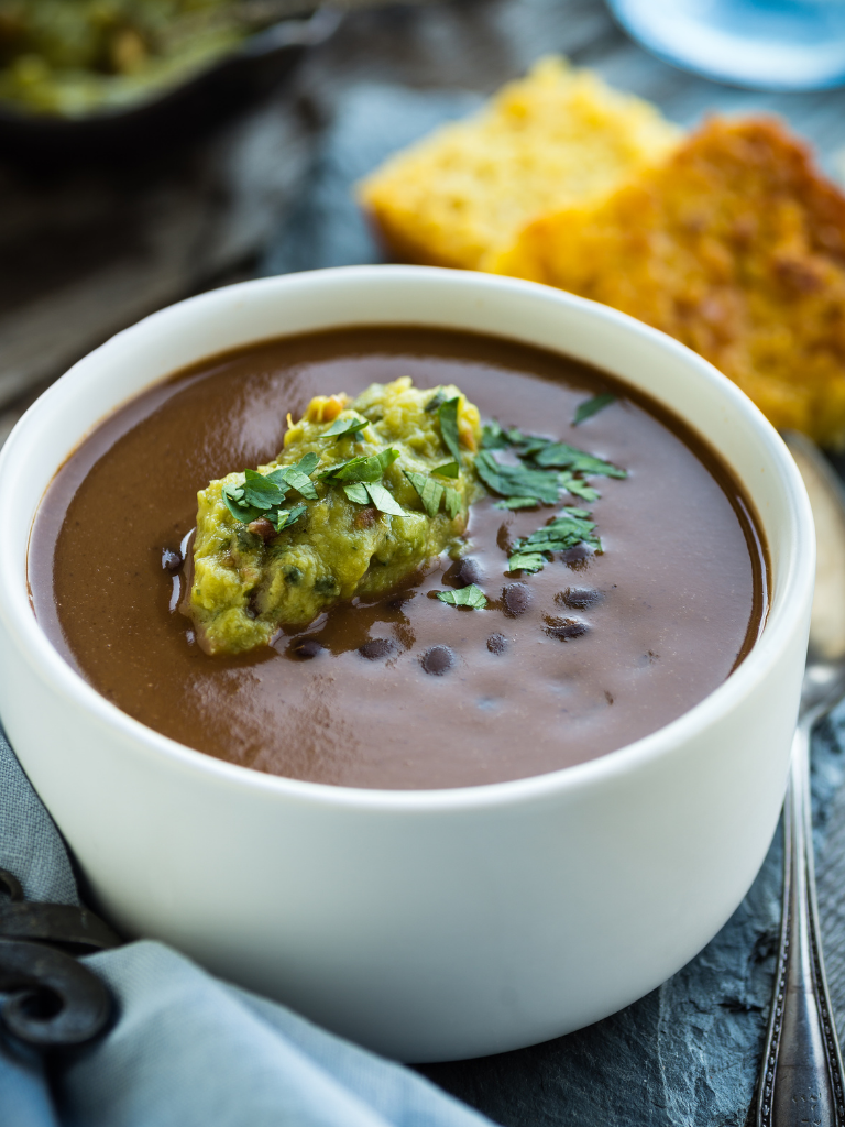 Oil-free Black Bean Soup