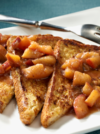 Dairy-free French Toast with Cinnamon Apple Syrup