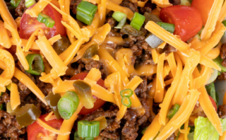Taco Haystacks with meat sauce